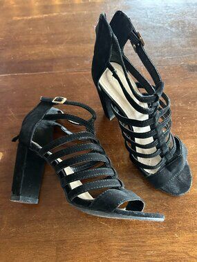 Top Moda Black Heels Women’s Size 8 Classic Dress Pumps